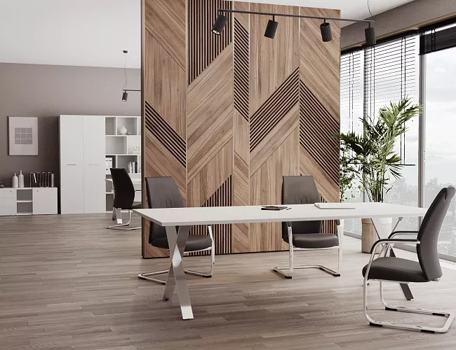 фото столы Кросс Белый №3