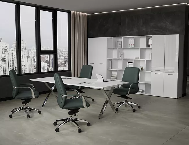 фото столы Кросс Белый №5