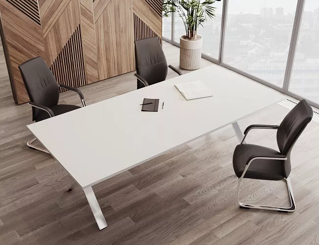 фото столы Кросс Белый №2