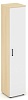 Офисный шкаф высокий узкий универсальный (1 высокий фасад ЛДСП)