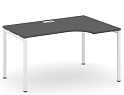 Стол рабочий эргономичный на П-образных опорах 40х40 (Левый/Правый)