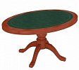 Стол овальный (кожаный бювар)