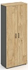 Офисный шкаф высокий широкий (2 высоких фасада, задняя стенка ЛДСП