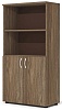 Офисный шкаф комбинированный, средний