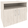 Офисная тумба для оргтехники, с нишей и распашными дверцами