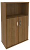 Офисный шкаф средний широкий (2 низкие двери ЛДСП)