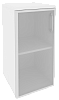 Офисный шкаф низкий узкий лев./прав. (1 низкий фасад стекло в раме)