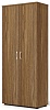 Офисный шкаф закрытый, высокий с полками