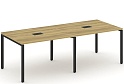 Стол для переговоров на металлокаркасе (2 столешницы)