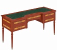 Стол руководителя 5 ящ.(кожаный бювар)