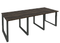 Стол для переговоров на О-образном металлокаркасе