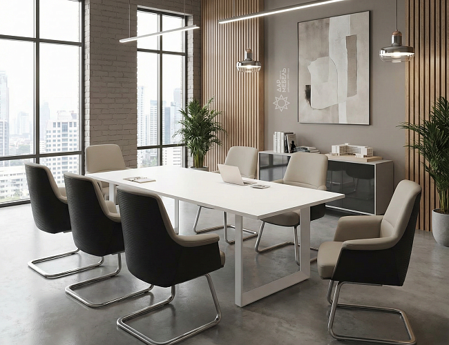 фото столы Onix Metal-O White