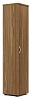 Офисный шкаф закрытый узкий с полками