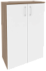 Офисный шкаф средний широкий (2 средних фасада ЛДСП)