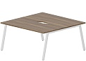 Составной Стол на 2 рабочих места (2 эргономичных выреза)