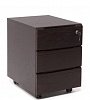 Мобильная офисная тумба с колёсиками и замком, 3 ящика