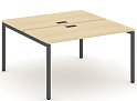 Рабочая станция двухсторонняя на П-образных опорах 40х40