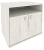 Офисная тумба для оргтехники, с нишей и распашными дверцами