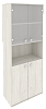 Офисный шкаф высокий широкий (со стеклом)
