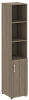 Офисный шкаф узкий полуоткрытый Л/ПР