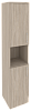 Офисный шкаф высокий узкий лев./прав. (2 низких фасада ЛДСП)