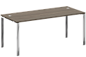 Стол рабочий руководителя на П-образном хромированном металлокаркасе