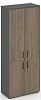 Офисный шкаф высокий широкий (2 низких + 2 средних фасада, задняя стенка ЛДСП