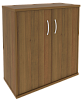 Офисный шкаф низкий широкий (2 низкие двери ЛДСП)
