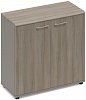 Офисный шкаф низкий закрытый (топ МДФ)
