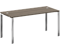 Стол рабочий руководителя на П-образном хромированном металлокаркасе