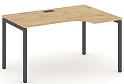 Стол рабочий эргономичный на П-образных опорах 40х40 (Левый/Правый)