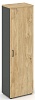 Гардероб узкий неглубокий универсальный, задняя стенка ЛДСП