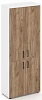 Офисный шкаф высокий широкий (2 низких + 2 средних фасада, задняя стенка ЛДСП