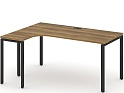 Стол письменный эргономичный Concept на П-образном металлокаркасе (левый)