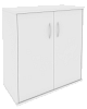 Офисный шкаф низкий широкий (2 низкие двери ЛДСП)
