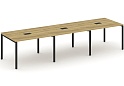 Стол для переговоров на металлокаркасе (3 столешницы)