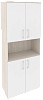 Офисный шкаф высокий широкий (4 низких фасада ЛДСП)