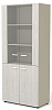 Офисный шкаф высокий комбинированный
