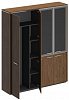 Офисный шкаф комбинированный (для одежды + со стеклом)