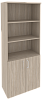 Офисный шкаф высокий широкий (2 низких фасада ЛДСП)