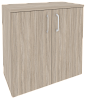 Офисный шкаф низкий широкий (2 низких фасада ЛДСП)