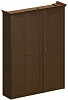 Офисный шкаф высокий закрытый с узким гардеробом
