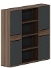 Офисный шкаф высокий трехсекционный