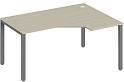 Стол эргономичный Trend на П-образном металлокаркасе, правый