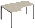 Стол эргономичный Trend на П-образном металлокаркасе, левый