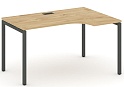 Стол рабочий эргономичный на П-образных опорах 40х40 (Левый/Правый)