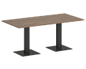 Стол для переговоров прямоугольный на металлических опорах