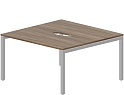 Составной стол на 2 рабочих места (2 эргономичных выреза)