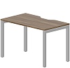 Стол рабочий на металлокаркасе (П-опоры / с эргономичным вырезом)