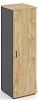 Гардероб узкий глубокий универсальный, задняя стенка ЛДСП